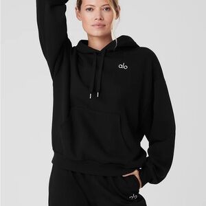 ALO accolade hoodie black large